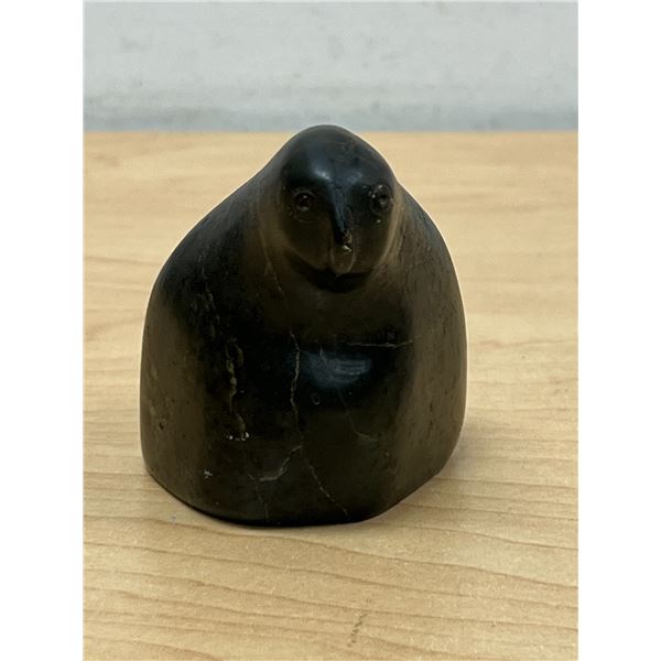 Numbered Inuit Soapstone Bird Sculpture Approx: 3" tall - see all photos