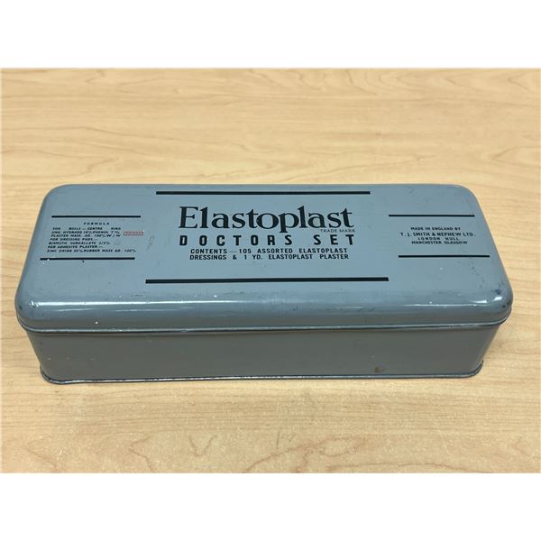Vintage Tin Metal Elastoplast Doctors Set - Approx: 10 x 3.5 & 2.5"T