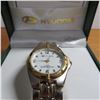 Image 3 : HYUNDAI mens watch in original box.  Appears lightly used.  Comes with an extra battery.