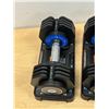 Image 5 : 2 Adjustable Dumbbells 5-25 LBS