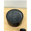 Image 3 : Unusual Stone Mortar & Pestle - mortar 5.25"W