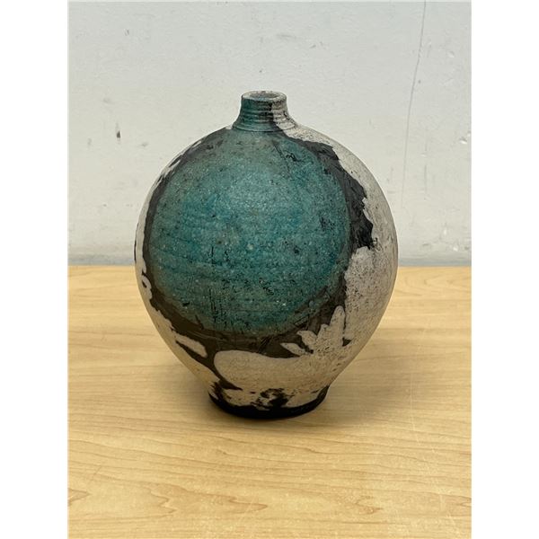 Artist Signed Studio Art Pottery Vase 6.5"T