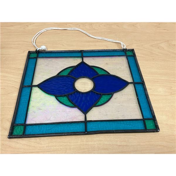Hand Made Stained Glass Art Piece - Approx: 12x10"