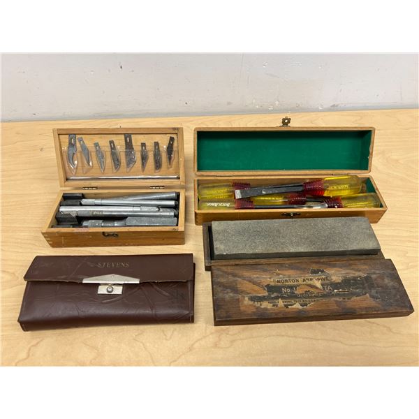 Lot of Vintage Chisels & Precision Tools - see all photos