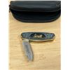 Image 1 : Jupiter Central Pacific Railroad Collectors Knife with case - Franklin Mint 6.5" total length