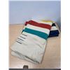Image 1 : Vintage Striped Witney Point Wool Blanket 4 Pt. Approx: 88x70"