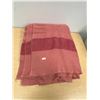 Image 1 : Vintage Pink All Wool Made In England 4 Pt. Blanket - Good used condition Approx: 88x66"