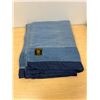 Image 1 : Vintage Blue Witney Point Wool Blanket 4 Pt. Approx: 82x70"