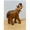 Image 4 : Large Wood Elephant Décor Piece - Approx: 16"T 14"W (see all photos)