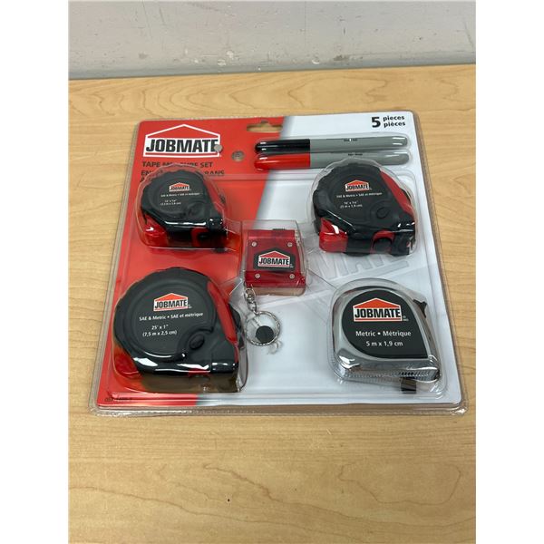 New 5 pc Tape Measure Set - see photos