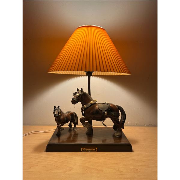 Vintage Gilbert (Montreal) Clydesdale Lamp Plastic (see all photos) - Approx: 16"T & 11"W