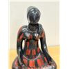 Image 2 : Large Black Pottery Sculpture of Seated Female (Possibly Manuel Felguerez) 12"T & 8"W