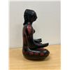 Image 4 : Large Black Pottery Sculpture of Seated Female (Possibly Manuel Felguerez) 12"T & 8"W