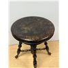 Image 2 : Antique Adjustable Clawfoot Piano Stool - seat is 14"W - see all photos