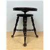 Image 5 : Antique Adjustable Clawfoot Piano Stool - seat is 14"W - see all photos