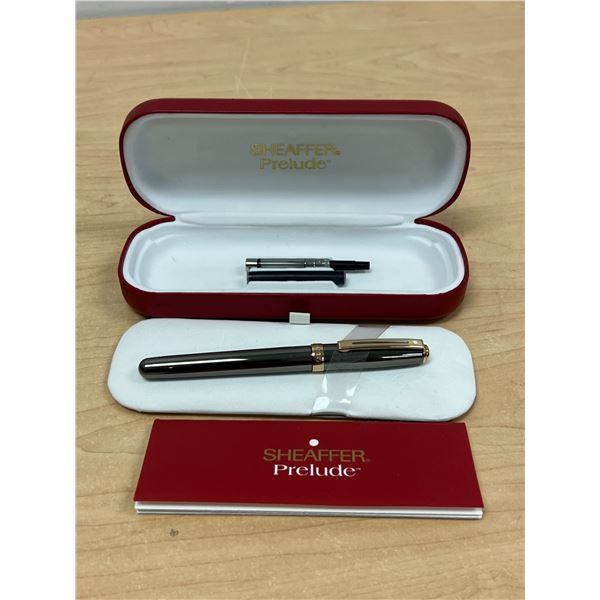 Sheaffer Prelude Gunmetal Fountain Pen - see all photos