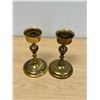 Image 2 : Brass Candle Stick Holders 6.75"T