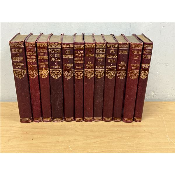 12 Old Sir Walter Scott Books - see all photos for details