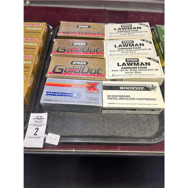 Speer/Winchester Ammo - 8 Boxes