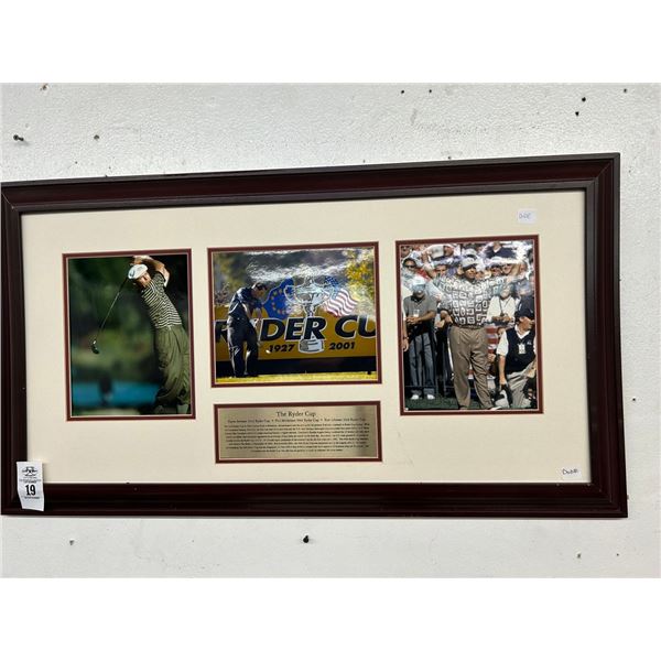 Ryder Cup Golf Plaque Memorabilia