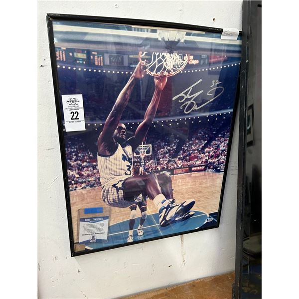 Shaquille O'Neal Autogaraphed Photo w/COA