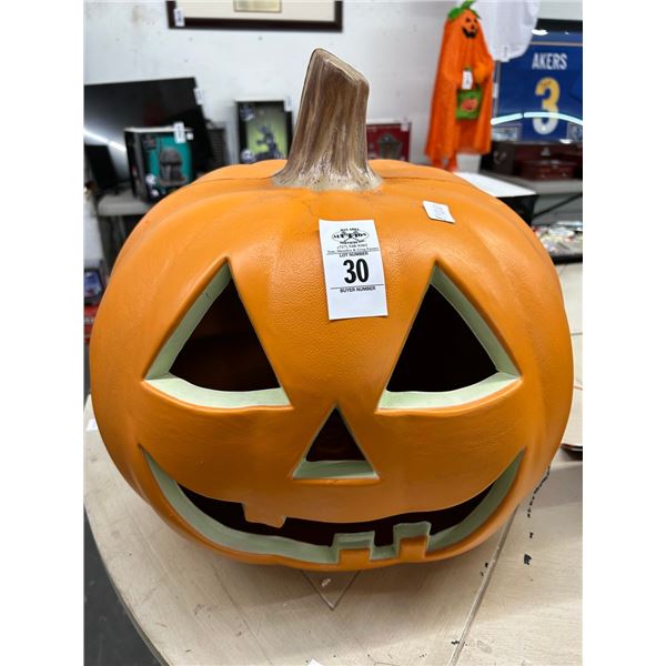 Plastic Lighted Pumpkin