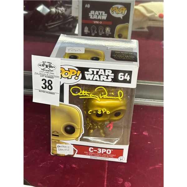 Anthony Daniel Autographed Pop Star Wars Figurine