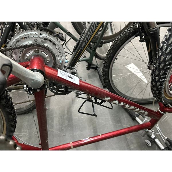Giant Red Mountain Bike
