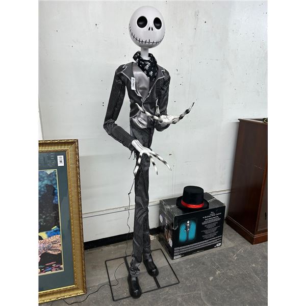 Nightmare Before Christmas 6' Tall Animated Jack Skeleton Figurine