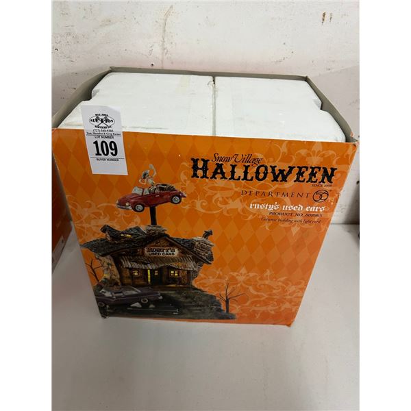 Dept. 56 Snow Village Halloween Rusty Used Cars