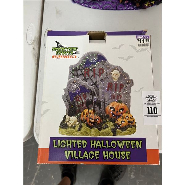 Spooky Side Estate Lighted Village Halloween Cemetary