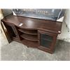 Image 1 : Mahogany Style Glass Door Console