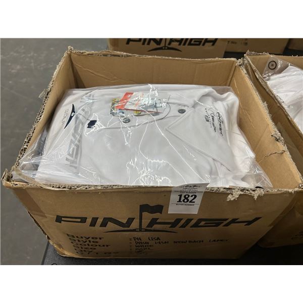 16-Pin High New Ladie's Polo Golf Shirt White - 16 X $