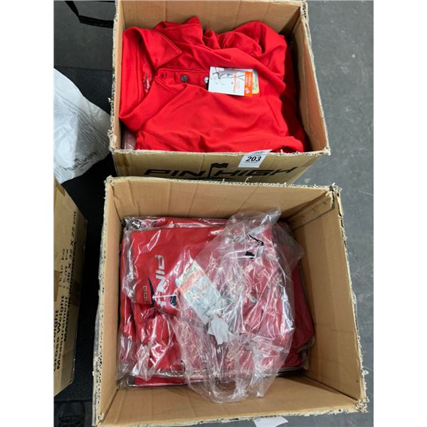 16- Pin High Ladie's New Red Polo Golf Shirts - 16 X $