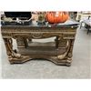 Image 1 : Ornate Fish Figural Marble Top Hall Table w/Mirrored Back