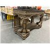 Image 2 : Ornate Fish Figural Marble Top Hall Table w/Mirrored Back