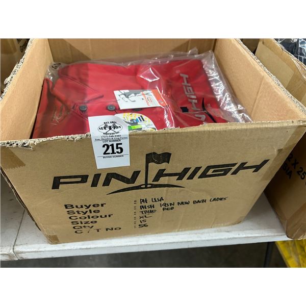 15-Pin Hi Men's New Red Polo Golf Shirt - 15 X $