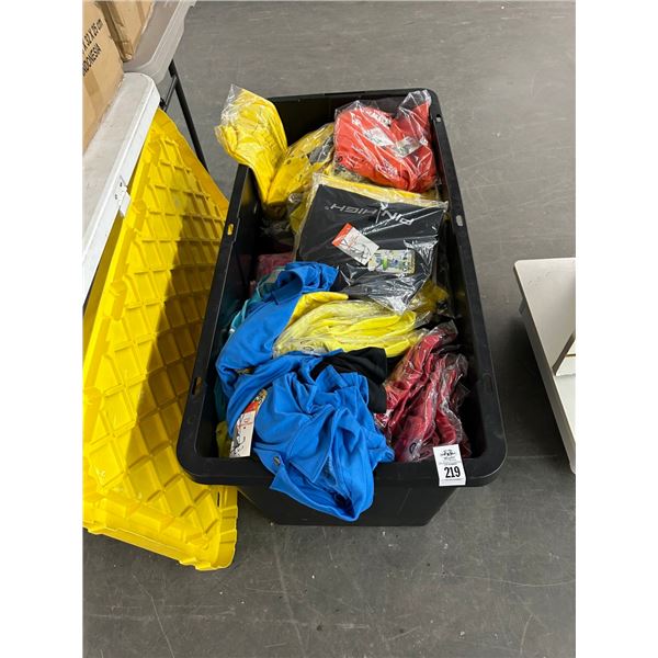 Large Lidded Tote w/Pin Hi Men's New Asst. Colors Polo Golf Shirts - 100+