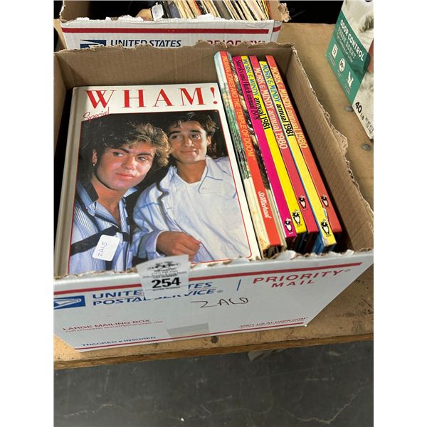 Collector Books w/Mork & Mindy/Wham/Osmond Brothers, Vinyl 45 Records