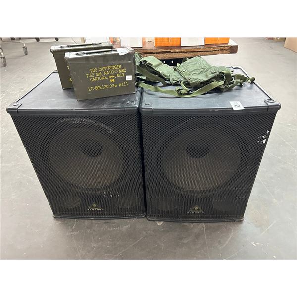 Behringer Stage Speakers - Pair