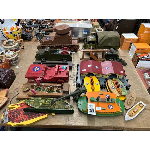 Vintage Military Toys w/Cast Soldiers