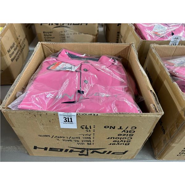15-Pin High New Polo Golf Shirt - Pink - 15 X $