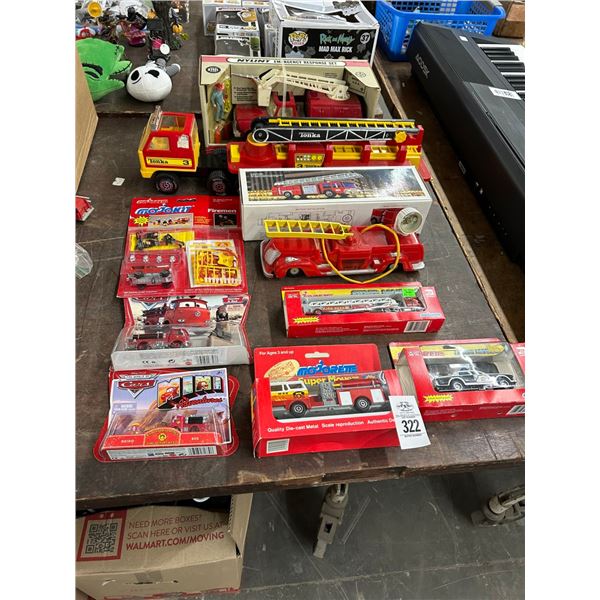 Tonka/Hess/Other Asst. Toy Fire Trucks - Most New in Box - 10