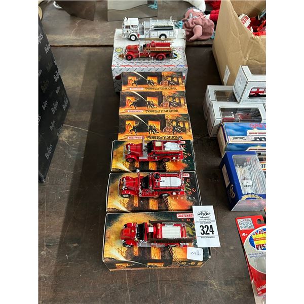 8-Match Box Fire Engine Die Cast - 8 X $