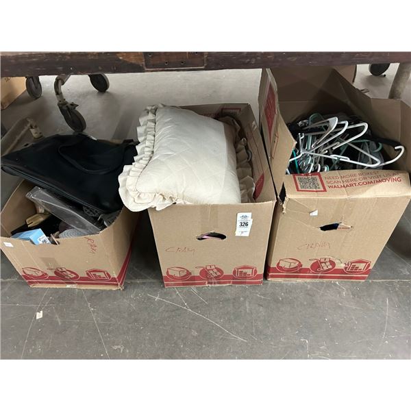 Coat Hangers, Home Goods - 3 Boxes