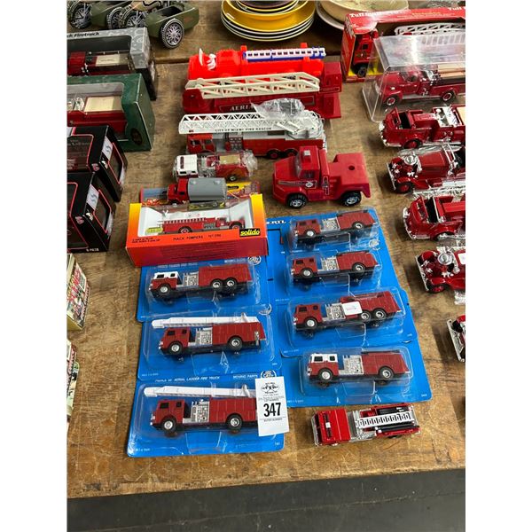 14-Die Cast/Vintage Toy Plalstic Fire Truck - 14 X $