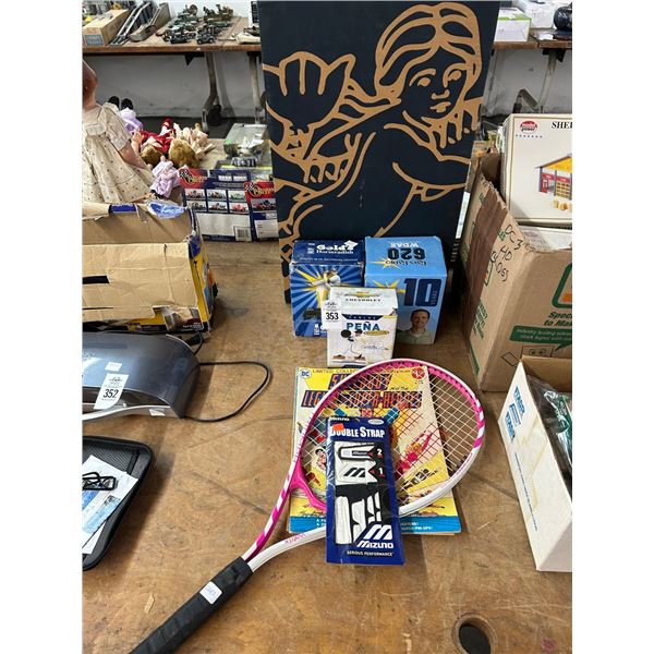 Balance Golfer, Asst. Ray Bobblelheads, Tennis Racket, Oversized Collector Addition