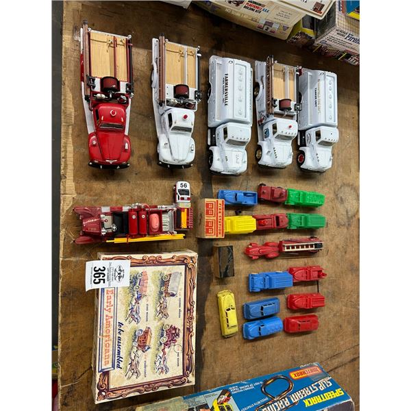 Die Cast Fire Trucks 6, Asst. Vintage Cars/Trucks