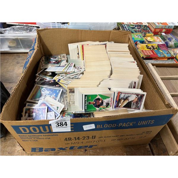 Box of Asst. Sports Trading Cards