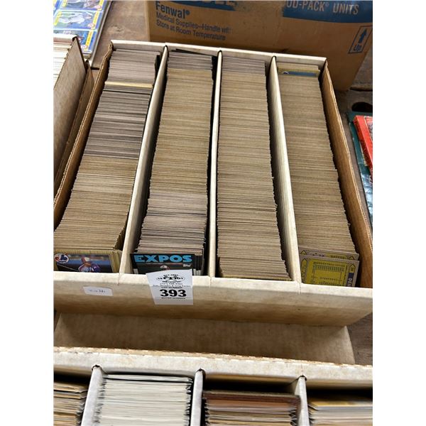 Box of Sports Trading Cards